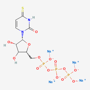 tetrasodium;[[[(2R,4S,5R)-3,4-dihydroxy-5-(2-oxo-4-sulfanylidenepyrimidin-1-yl)oxolan-2-yl]methoxy-oxidophosphoryl]oxy-oxidophosphoryl] phosphate