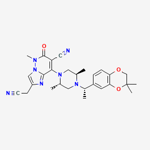 molecular formula C28H33N7O3 B12386873 Dgk|AE-IN-5 