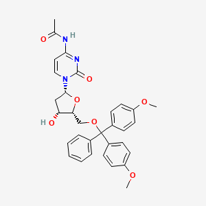 N-[1-[(2R,4R,5R)-5-[[bis(4-methoxyphenyl)-phenylmethoxy]methyl]-4-hydroxyoxolan-2-yl]-2-oxopyrimidin-4-yl]acetamide