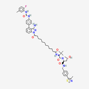 molecular formula C55H66FN9O6S B12386888 Vegfr-2-IN-39 