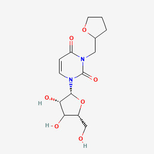 molecular formula C14H20N2O7 B12386950 N3-[(Tetrahydro-2-furanyl)methyl]uridine 