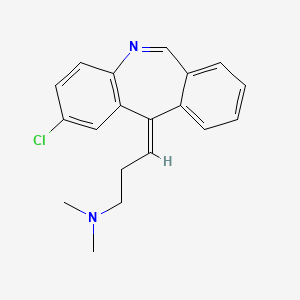 molecular formula C19H19ClN2 B1238696 2-Chloro-11-(3-dimethylaminopropylidene)morphanthridine, (Z)- CAS No. 58441-92-2