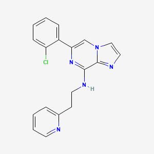 molecular formula C19H16ClN5 B12386964 6-(2-chlorophenyl)-N-(2-pyridin-2-ylethyl)imidazo[1,2-a]pyrazin-8-amine 