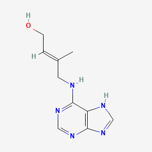 molecular formula C10H13N5O B1238699 (E)-3-methyl-4-(7H-purin-6-ylamino)but-2-en-1-ol CAS No. 21623-11-0