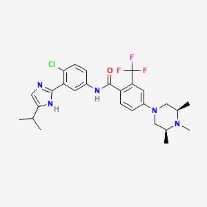 molecular formula C27H31ClF3N5O B12387000 Hedgehog IN-5 