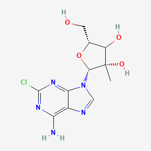 (2R,3S,5R)-2-(6-amino-2-chloropurin-9-yl)-5-(hydroxymethyl)-3-methyloxolane-3,4-diol