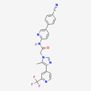 molecular formula C24H17F3N6O B12387057 Porcn-IN-2 