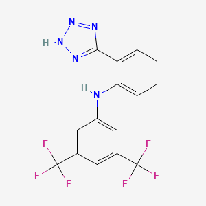 molecular formula C15H9F6N5 B12387081 TAS2R14 agonist-1 