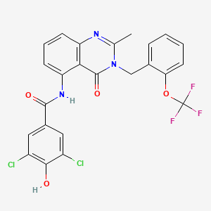 molecular formula C24H16Cl2F3N3O4 B12387099 Hsd17B13-IN-30 