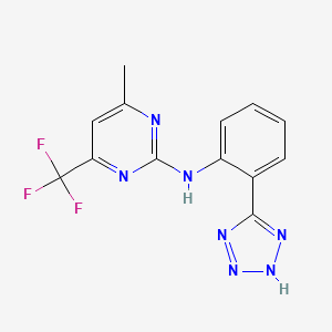 molecular formula C13H10F3N7 B12387148 TAS2R14 agonist-2 