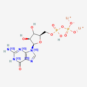 Guanosine 5'-diphosphate-15N5 (dilithium)