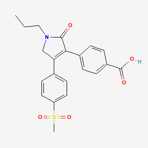 molecular formula C21H21NO5S B12387169 4'-Aarboxylic acid imrecoxib 