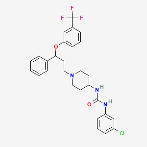 molecular formula C28H29ClF3N3O2 B12387177 Antibacterial agent 139 