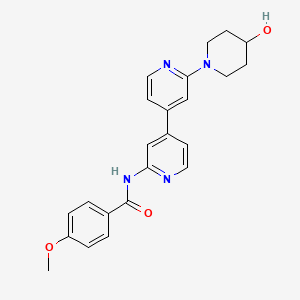 molecular formula C23H24N4O3 B12387207 CDK9-Cyclin T1 PPI-IN-1 