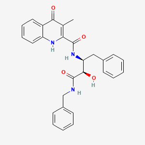 molecular formula C28H27N3O4 B12387236 Antileishmanial agent-18 