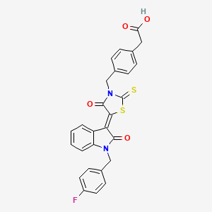 molecular formula C27H19FN2O4S2 B12387241 Aanat-IN-1 