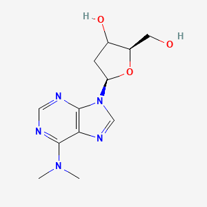 molecular formula C12H17N5O3 B12387244 (2R,5R)-5-[6-(dimethylamino)purin-9-yl]-2-(hydroxymethyl)oxolan-3-ol 