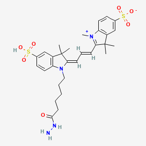 molecular formula C30H38N4O7S2 B12387311 Sulfo-Cy3 hydrazide 