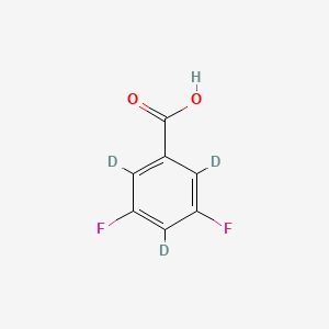 molecular formula C7H4F2O2 B12387315 3,5-Difluorobenzoic acid-d3 