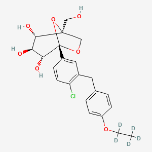 molecular formula C22H25ClO7 B12387321 Ertugliflozin-d5 