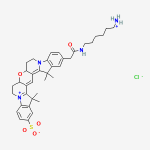 molecular formula C37H47ClN4O5S B12387333 Cy3B amine (chloride) 