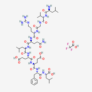 molecular formula C57H91F3N14O18 B12387373 LVGRQLEEFL (mouse) (TFA) 