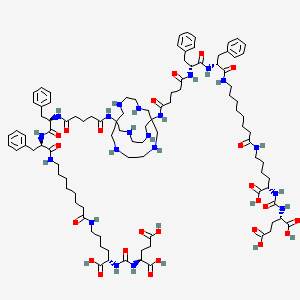 molecular formula C100H150N20O24 B12387388 Abefolastat tesaroxetan 