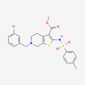 molecular formula C23H23BrN2O4S2 B12387396 BChE-IN-17 