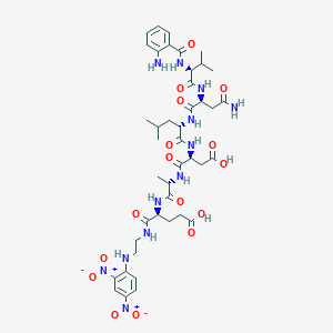 Abz-Val-Asn-Leu-Asp-Ala-Glu-EDDnp