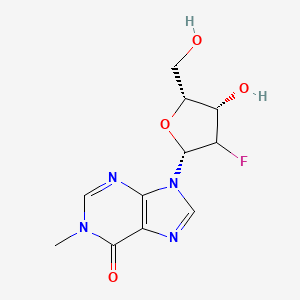 9-[(2R,4S,5R)-3-fluoro-4-hydroxy-5-(hydroxymethyl)oxolan-2-yl]-1-methylpurin-6-one