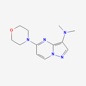 molecular formula C12H17N5O B12387481 nSMase2-IN-1 