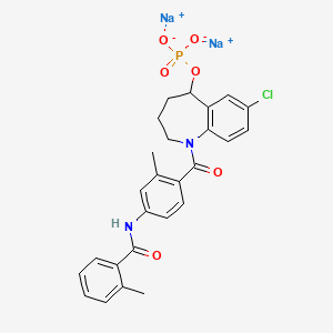 molecular formula C26H24ClN2Na2O6P B12387498 Tolvaptan phosphate ester (sodium) 