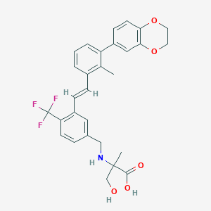 molecular formula C29H28F3NO5 B12387533 Q2GM754Llg CAS No. 2171558-14-6