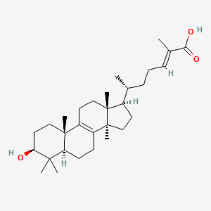 molecular formula C30H48O3 B12387547 (3I(2),24E)-3-Hydroxylanosta-8,24-dien-26-oic acid CAS No. 86420-19-1