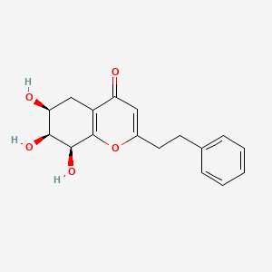 molecular formula C17H18O5 B12387558 6,7,8-Trihydroxy-2-(2-Phenethyl) chromone 