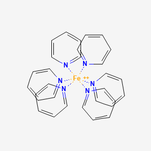 molecular formula C30H30FeN6+2 B1238756 六(吡啶)合铁(II) 