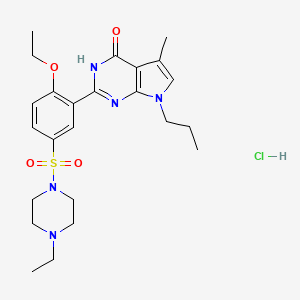 molecular formula C24H34ClN5O4S B12387563 Yonkenafil hydrochloride 