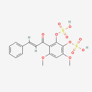 [3,5-dimethoxy-2-[(E)-3-phenylprop-2-enoyl]-6-sulfooxyphenyl] hydrogen sulfate