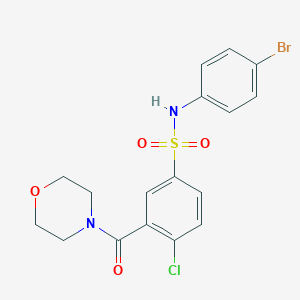 molecular formula C17H16BrClN2O4S B12387617 h-NTPDase-IN-1 