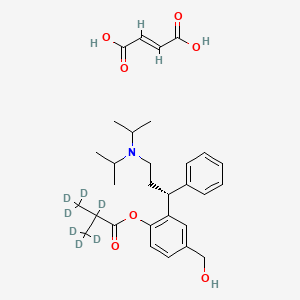 molecular formula C30H41NO7 B12387622 Fesoterodine-d7 (fumarate) 