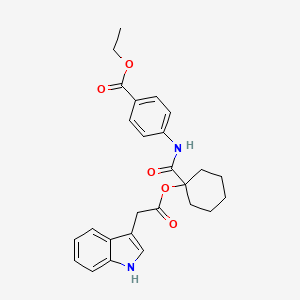 molecular formula C26H28N2O5 B12387623 Caspase-3/7 activator 1 