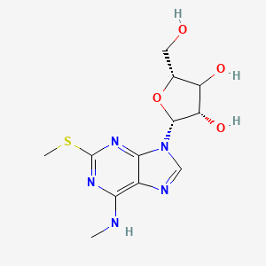 (2R,4S,5R)-2-(hydroxymethyl)-5-[6-(methylamino)-2-methylsulfanylpurin-9-yl]oxolane-3,4-diol