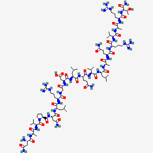 molecular formula C93H164N34O27 B12387684 H-Asn-Ala-Val-Pro-Asn-Leu-Arg-Gly-Asp-Leu-Gln-Val-Leu-Ala-Gln-Arg-Val-Ala-Arg-Thr-NH2 