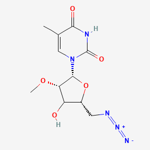 1-[(2R,3S,5R)-5-(azidomethyl)-4-hydroxy-3-methoxyoxolan-2-yl]-5-methylpyrimidine-2,4-dione