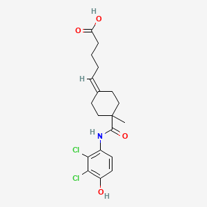 molecular formula C19H23Cl2NO4 B12387751 5-[4-[(2,3-dichloro-4-hydroxyphenyl)carbamoyl]-4-methylcyclohexylidene]pentanoic acid 