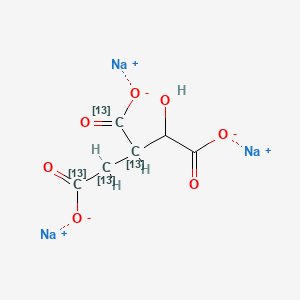 molecular formula C6H5Na3O7 B12387764 trisodium;1-hydroxy(2,3-13C2)propane-1,2,3-tricarboxylate 