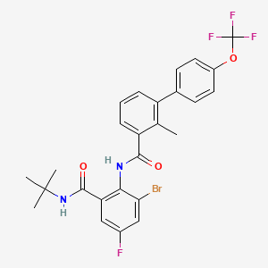 molecular formula C26H23BrF4N2O3 B12387776 Antibacterial agent 157 