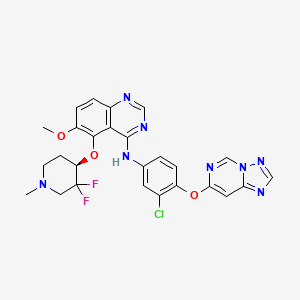 molecular formula C26H23ClF2N8O3 B12387785 Her2-IN-13 