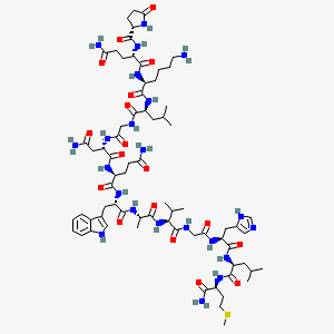 molecular formula C71H110N22O18S B12387792 [Lys3]-Bombesin 