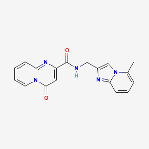 N-[(5-methylimidazo[1,2-a]pyridin-2-yl)methyl]-4-oxopyrido[1,2-a]pyrimidine-2-carboxamide